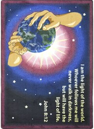 Joy Carpets Kid Essentials I Am The Light Multi